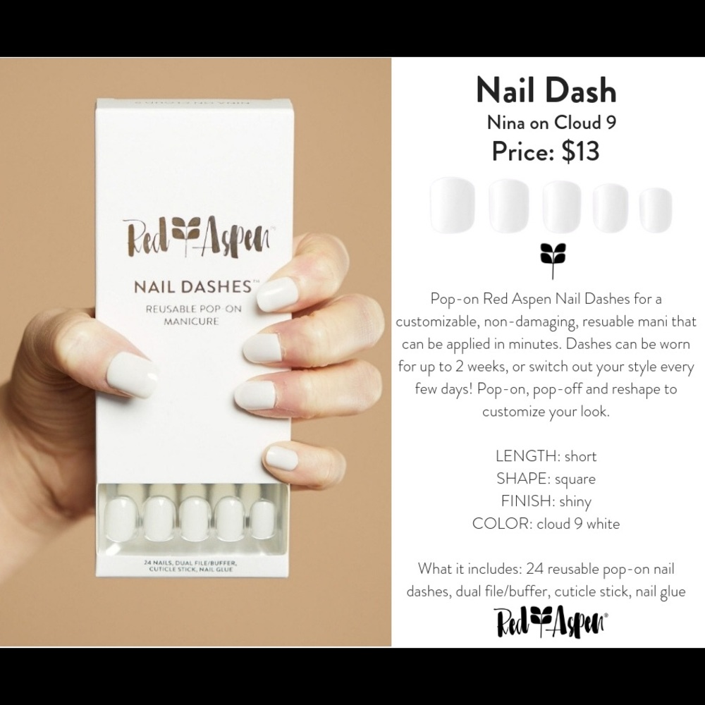 Red Aspen Nail Dashes